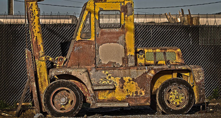 old-forklift